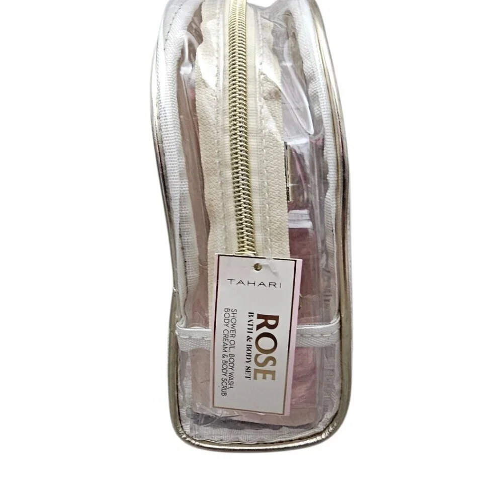 Tahari Bath And Body Spa Bag Collection Travel Gift Set New Rose